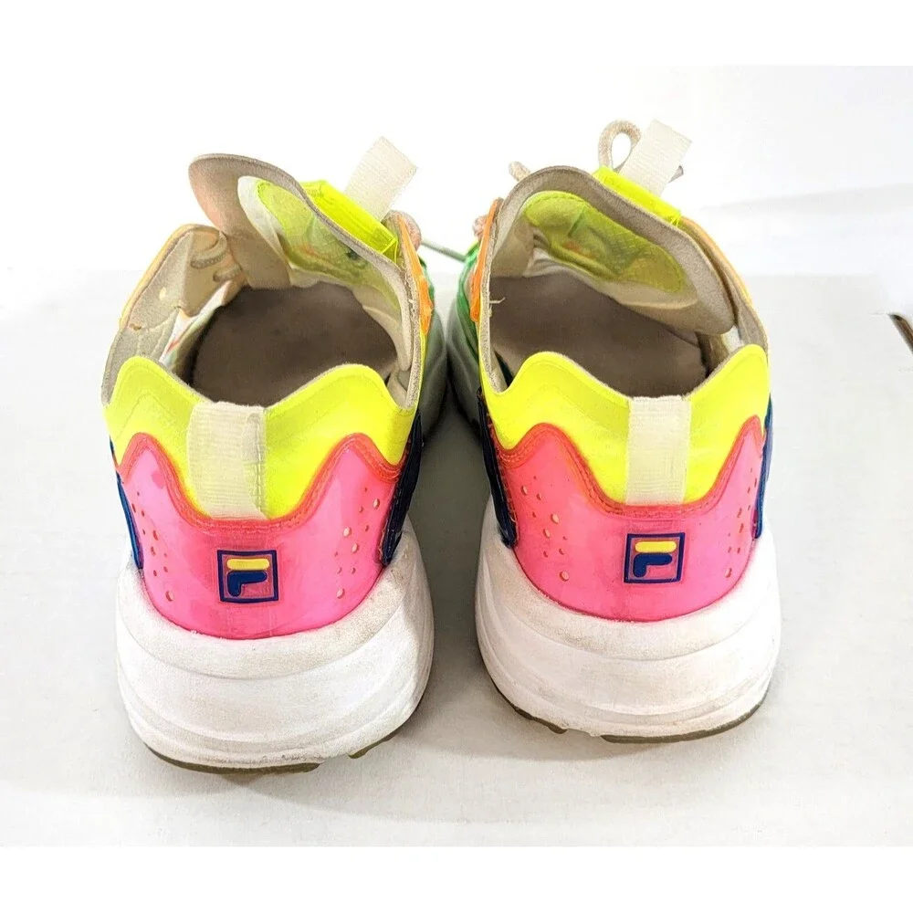 FILA Ray Tracer TL Women's Shoes Pink-Yellow-Green-Blue 5RM01053 US Size 6-1/2